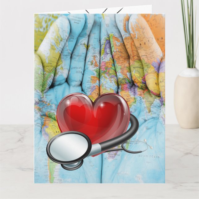 Carte De Remerciements Big Card International Médicale Healthcare (Devant)