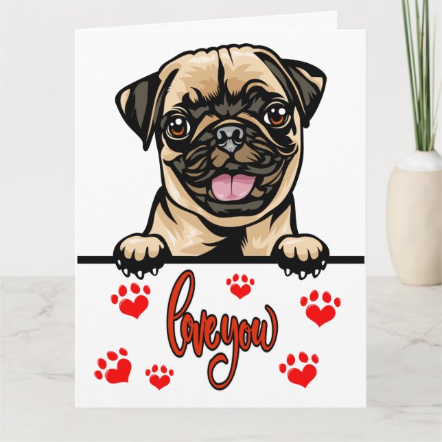 Carte De Remerciements Big Card Puppy Love (Devant)