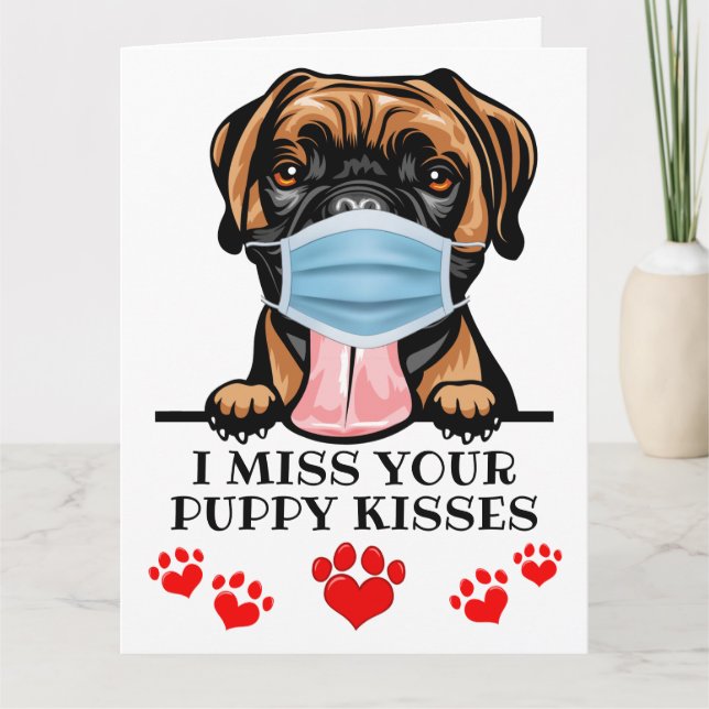 Carte De Remerciements Big Card Valentine Puppy Love (Devant)
