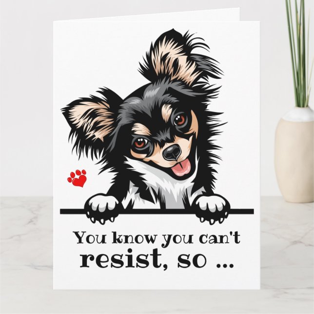 Carte De Remerciements Big Card Valentine Puppy Love (Devant)
