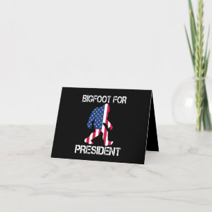 Carte De Remerciements Bigfoot pour président drôle Bigfoot