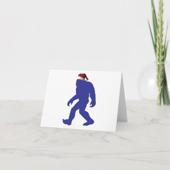 Carte De Remerciements Bigfoot Santa Claus (Devant)