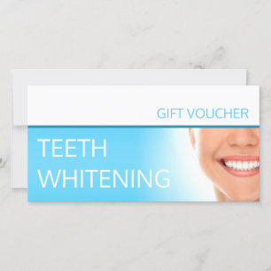 Carte De Remerciements Billet cadeau pour le blanchiment des dents Mariag