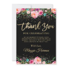 Black Gold Floral Surprise Retraite Party