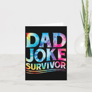 Carte De Remerciements Blague de papa pour enfants Survêtement Tie-Dye as