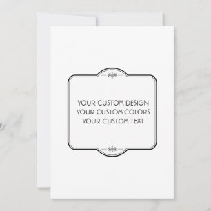 Carte De Remerciements BLANC Votre Design Ici -