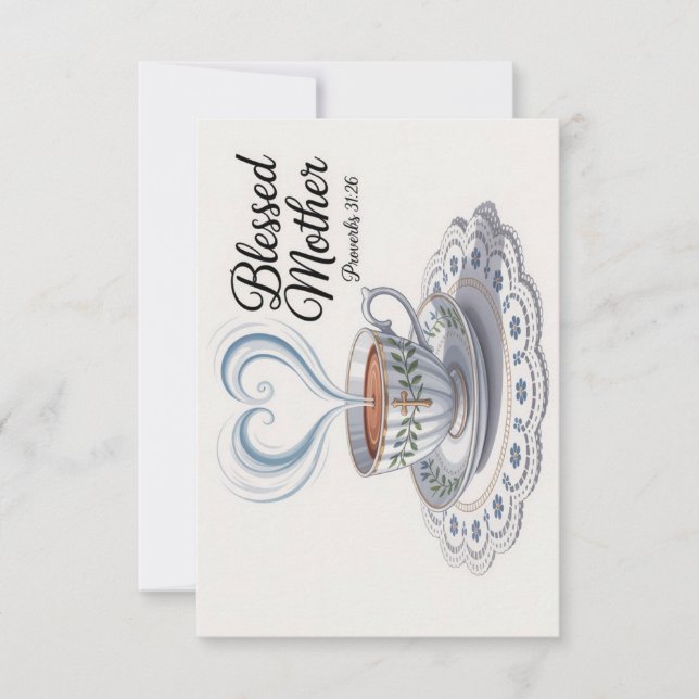 Carte De Remerciements Blessed Mother Mother's Day (Devant)