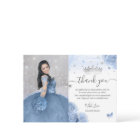 Bleu clair métallisé pour photo de Quinceañera d'a
