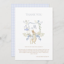Bleu En vichy Peter le Baby shower Rabbit MUTED BL