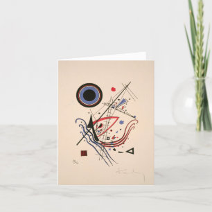 Carte De Remerciements Bleu par Wassily Kandinsky