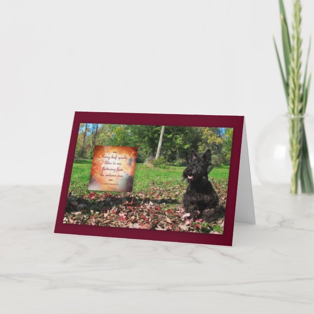 Carte De Remerciements Bliss d'automne (Devant)