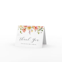 Blossom and Honey Thank You  Note Card