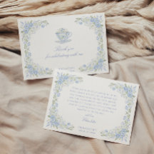 Blue Floral Bridal Tea Party