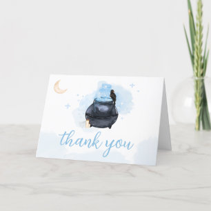 Carte De Remerciements Blue Halloween Un bébé brasse du Baby shower
