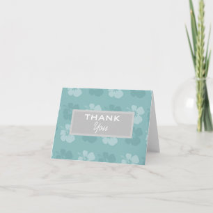 Carte De Remerciements Blue Hibiscus Flowers