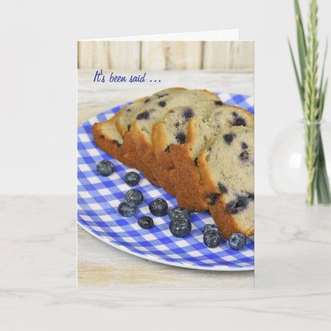 Carte De Remerciements Blueberry (Devant)