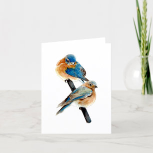 Carte de remerciements Bluebird Pair