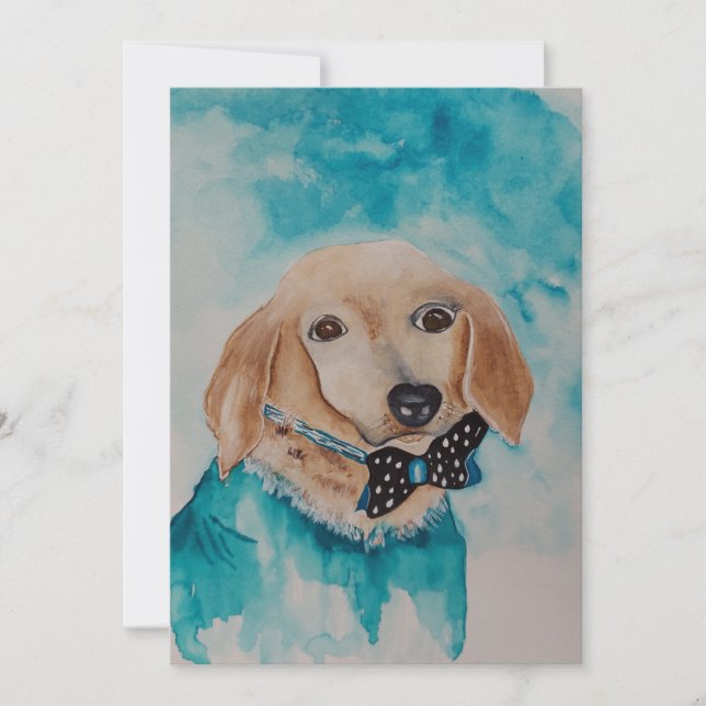 Carte De Remerciements Blues de Dog Day (Devant)