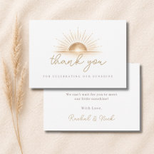 Boho Chic Little Sunshine Baby Shower Neutre