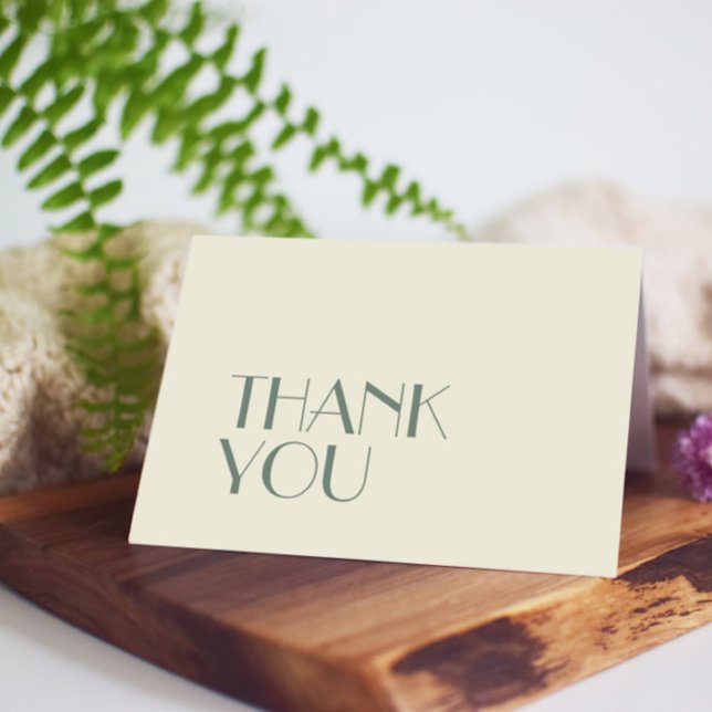 Carte De Remerciements Boho Deco d'automne | Mariage de crème (Créateur téléchargé)