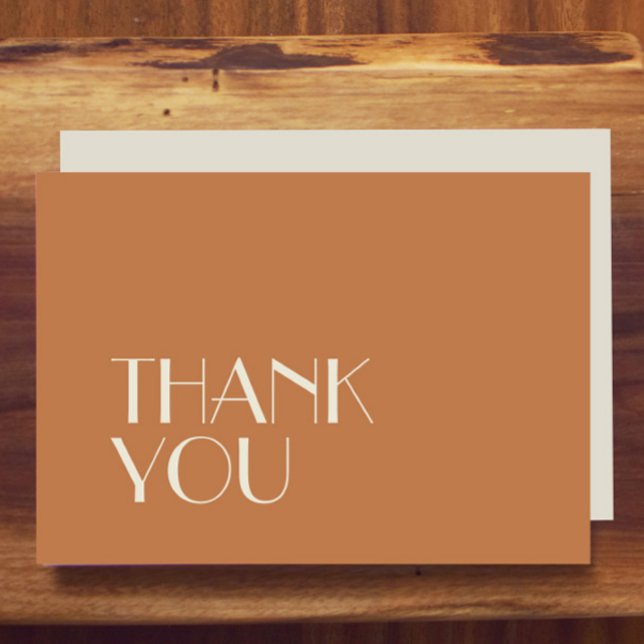 Carte De Remerciements Boho Deco d'automne | Plat Mariage en terre cuite (Créateur téléchargé)