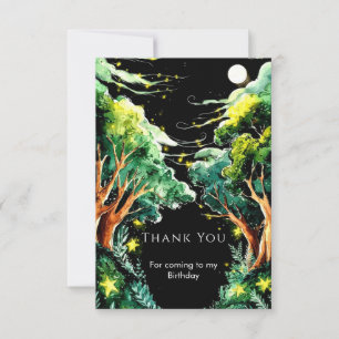 Carte De Remerciements Boho Forest Woodland