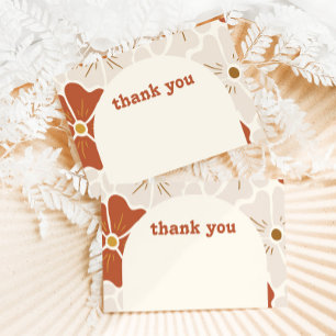 Carte De Remerciements Boho Retro Super Floral