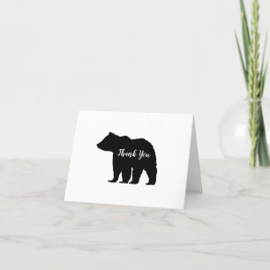 Carte De Remerciements Bois de l'ours noir