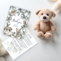 Bois forêt bois mignon bébé animaux baby shower