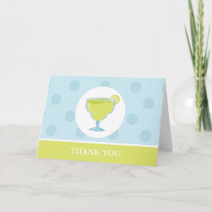 Carte De Remerciements Boisson Margarita verte