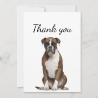 Boîte de remerciement Chien Boxer Animal de compag