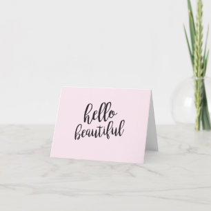 Carte De Remerciements Bonjour beau texte de script