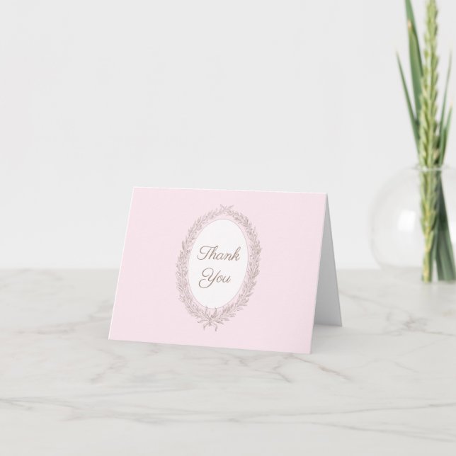 Carte De Remerciements Bonjour Bebe Pâtisserie Française Anniversaire (Devant)