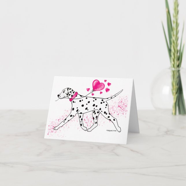 Carte De Remerciements Bonne fête des Dalentines ! (Devant)