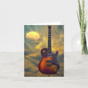Carte De Remerciements Bonne Guitare électrique d'anniversaire