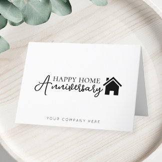Carte De Remerciements Bonne maison Anniversaire Immobilier