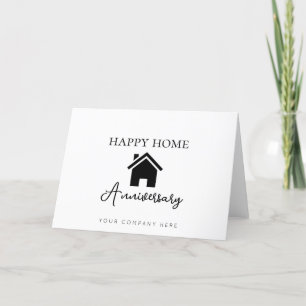Carte De Remerciements Bonne maison Anniversaire Immobilier