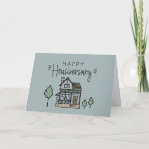 Carte De Remerciements Bonne maison Anniversaire Personnalisé Housiversay