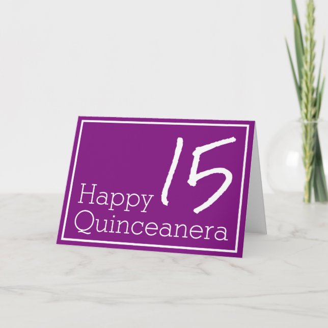 Carte De Remerciements Bonne Quinceanera (Devant)