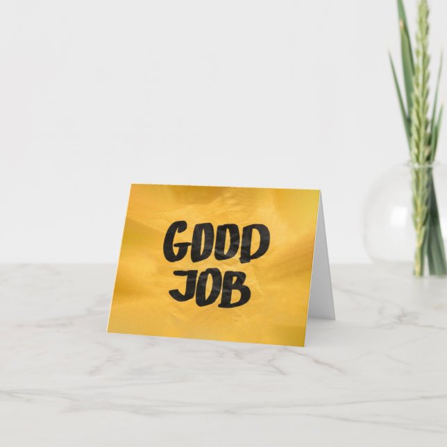 Carte De Remerciements Bonne reconnaissance du travail Louange positive p (Devant)