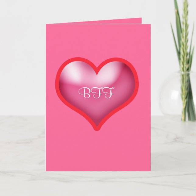 Carte De Remerciements Bonne Saint Valentin BFF (Devant)