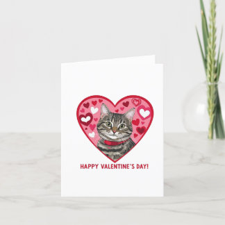 Carte De Remerciements Bonne Saint Valentin Chat