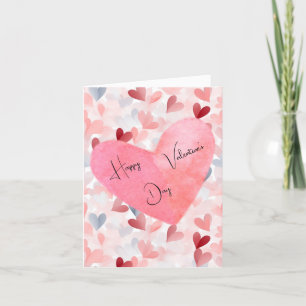 Carte De Remerciements Bonne Valentines Day Heart Card
