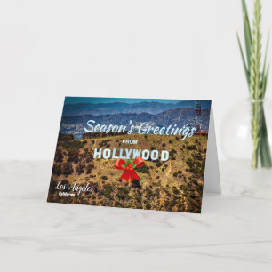 Carte De Remerciements Bonnes Fêtes de Hollywood Los Angeles Card