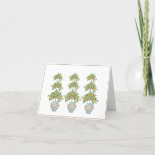 Carte De Remerciements Bonnets de gingembre Topieux Orange Tree