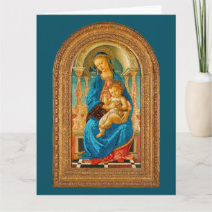 Carte De Remerciements Botticelli c. 1470 Madonna & Child Enthroned