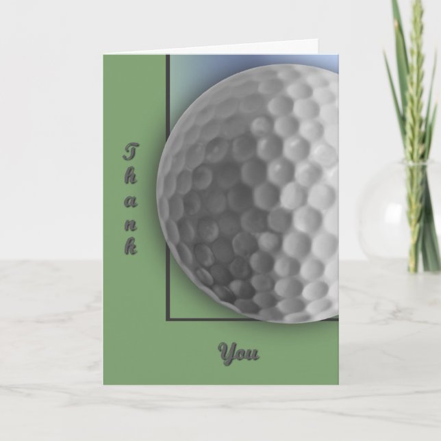 Carte De Remerciements Boule de golf (Devant)
