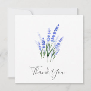 Carte De Remerciements Bouquet de lavande aquarelle