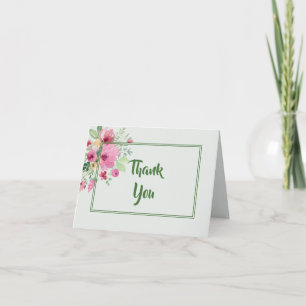 Carte De Remerciements Bouquet floral Pastel