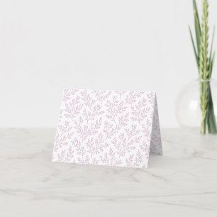 Carte De Remerciements Bouquets de forêt chaud lilas - Neutre